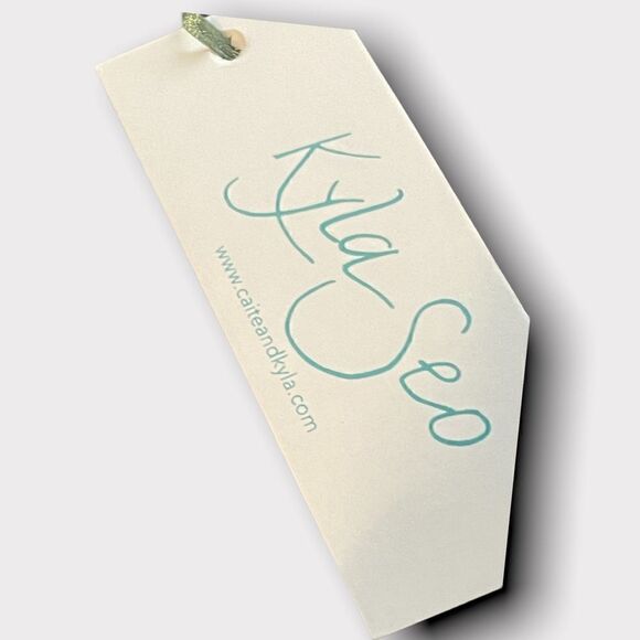 Kayla Seo | NWT Women’s Anni Embroidered Long-sleeved Top Blue Size Small S - Picture 8 of 9